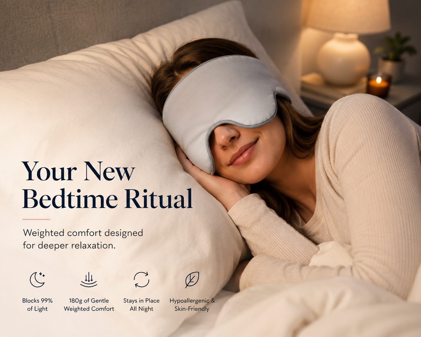 Lights Out Weighted Eye Mask